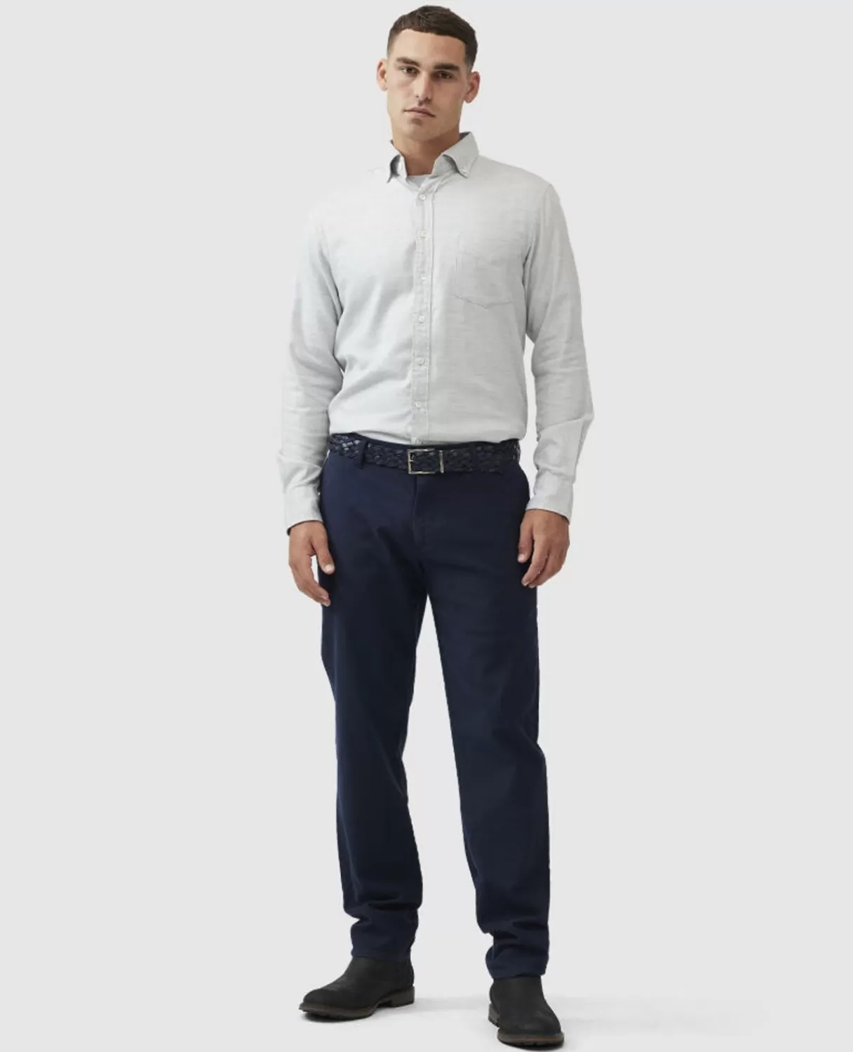 Shop Rodd & Gunn Barrhill Sports Fit Shirt Ash