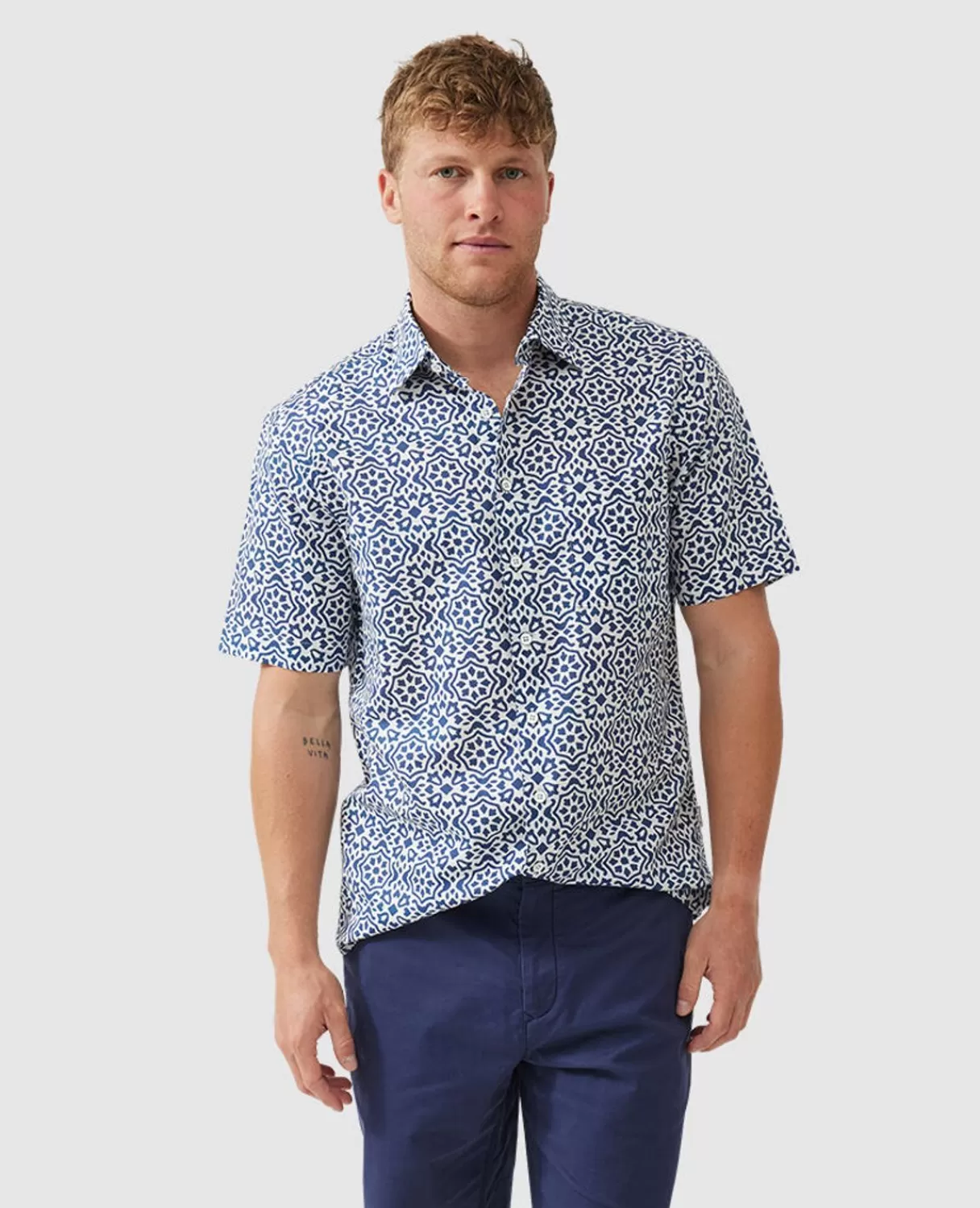 Shop Rodd & Gunn Becksley Shirt Porcelain