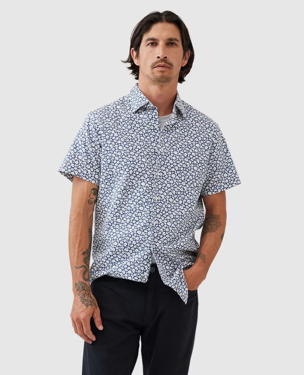 Sale Rodd & Gunn Bolton Street Sports Fit Shirt True Navy