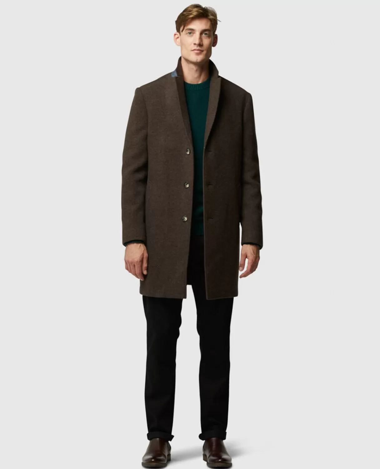 Hot Rodd & Gunn Clarendon Coat Walnut