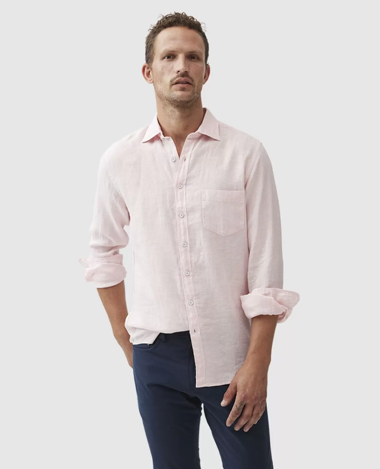 Fashion Rodd & Gunn Coromandel Sports Fit Shirt Rosewater