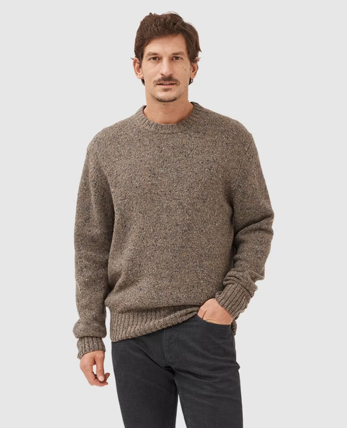 New Rodd & Gunn Cox Road Knit Gravel