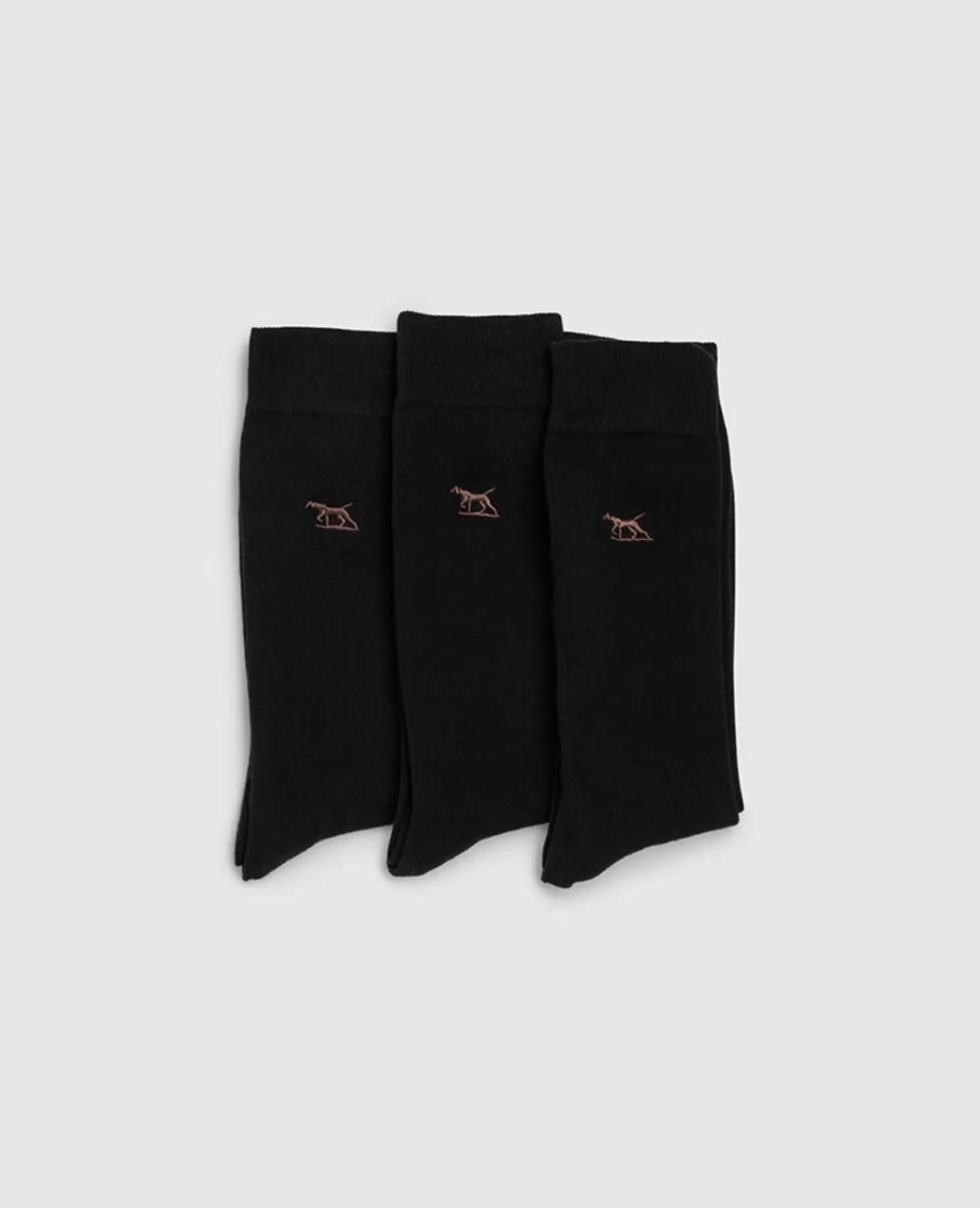 New Rodd & Gunn Dry Plains Three Pack Socks Onyx