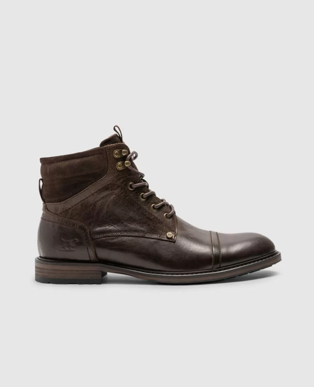 Sale Rodd & Gunn Dunedin Military Boot Chocolate Wash