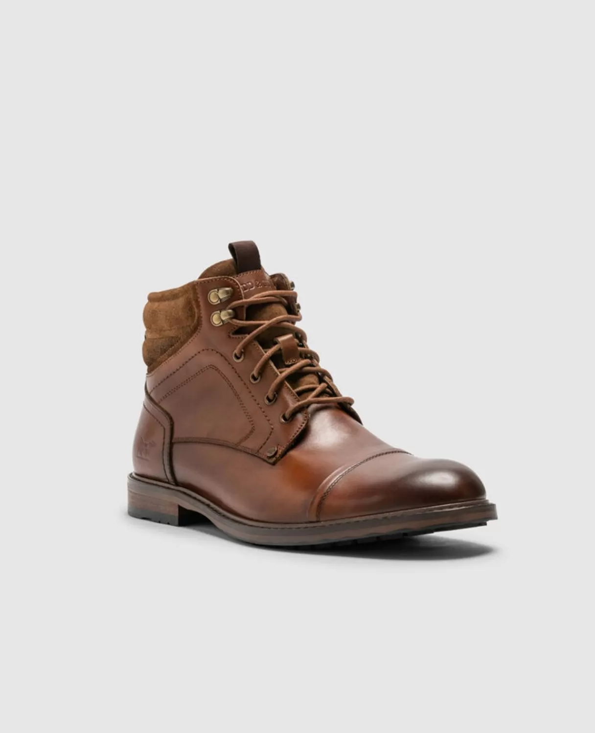 New Rodd & Gunn Dunedin Military Boot Tan Burnish