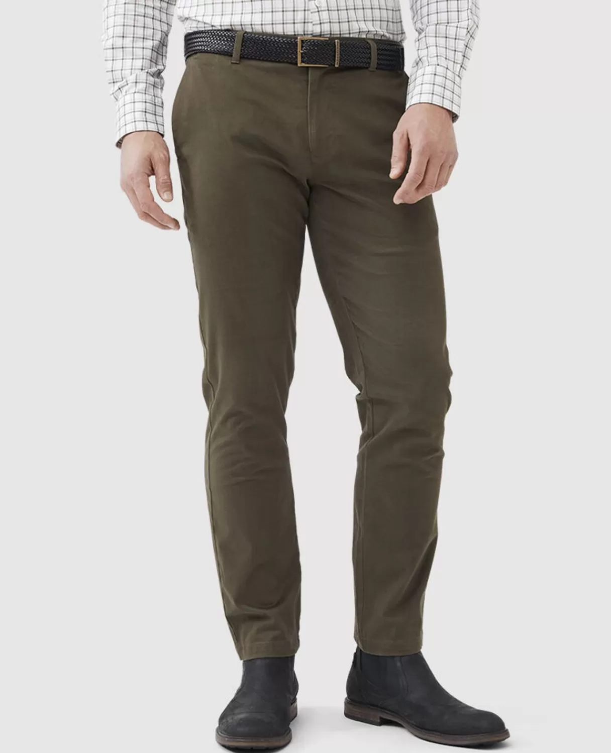 New Rodd & Gunn Edgars Road Straight Fit Pant Forest