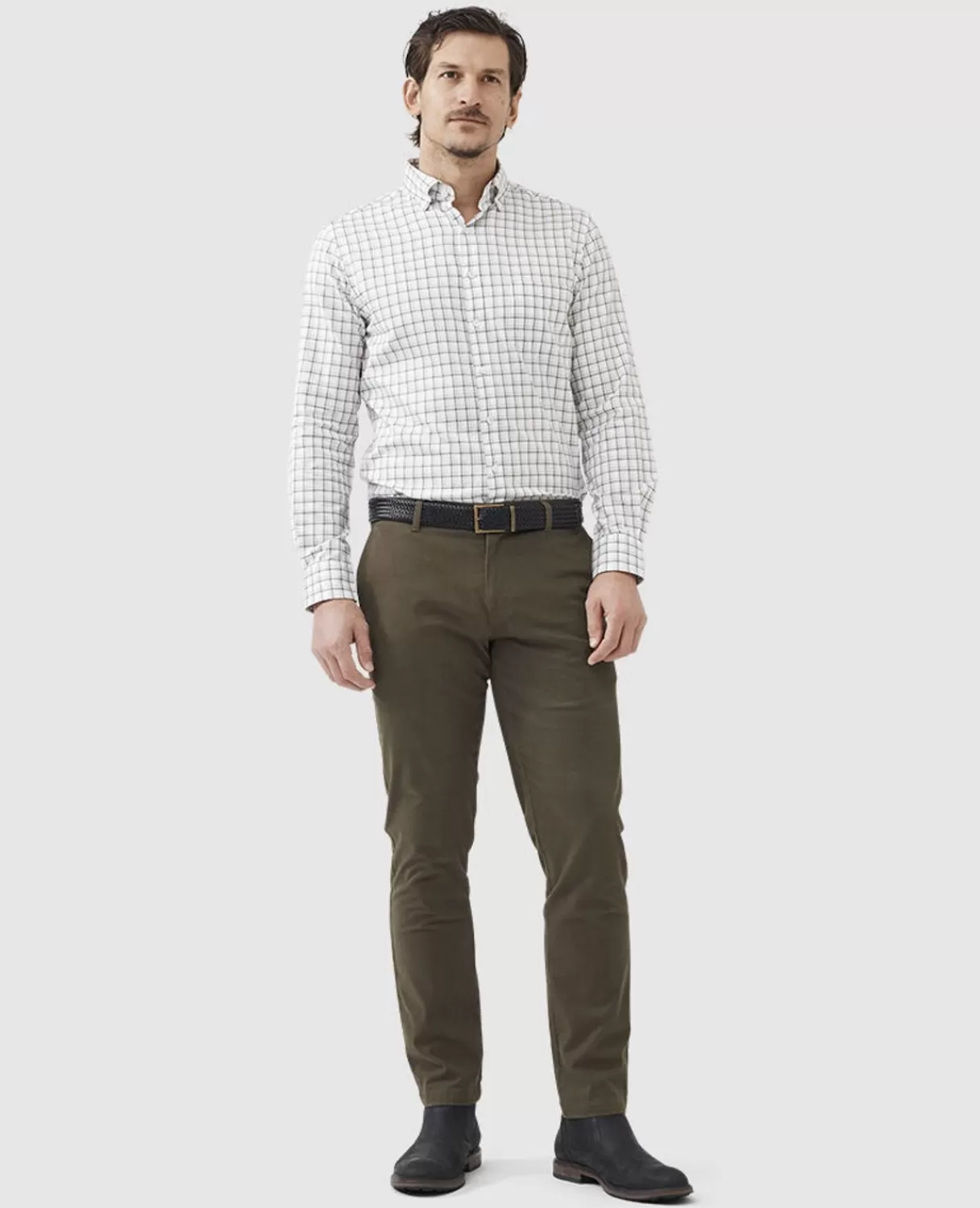 New Rodd & Gunn Edgars Road Straight Fit Pant Forest