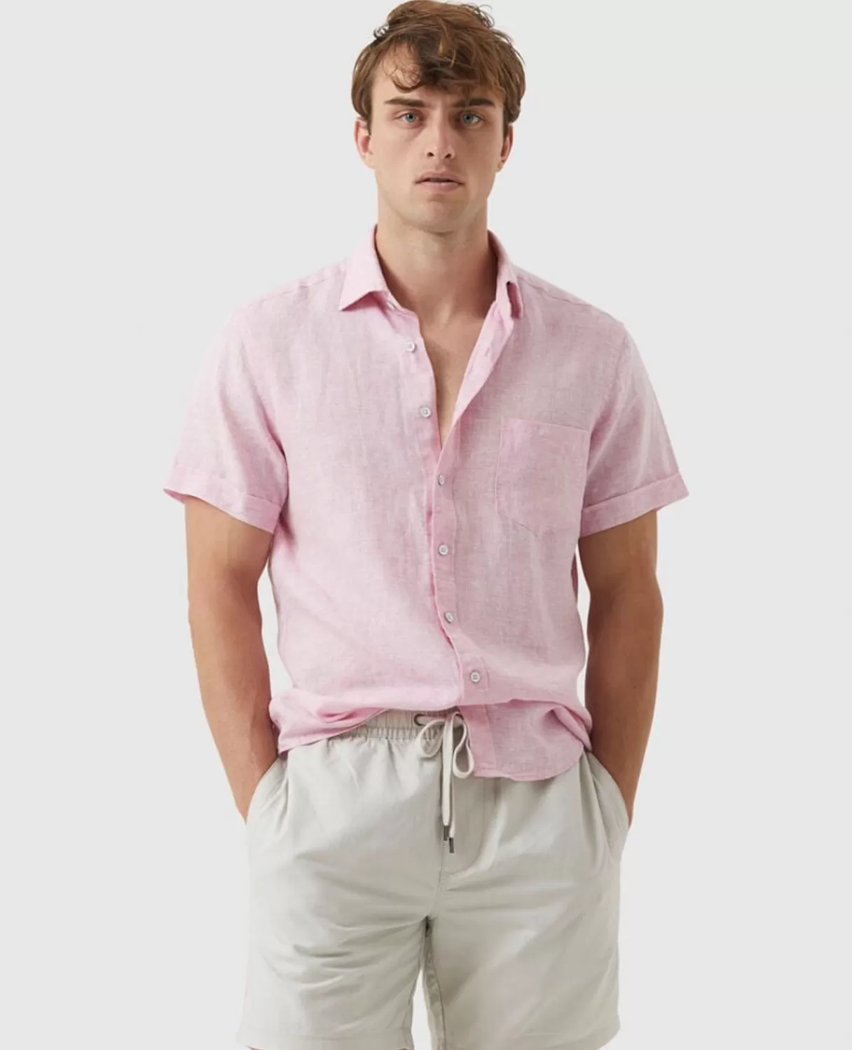 Best Rodd & Gunn Ellerslie Sports Fit Shirt Wild Rose