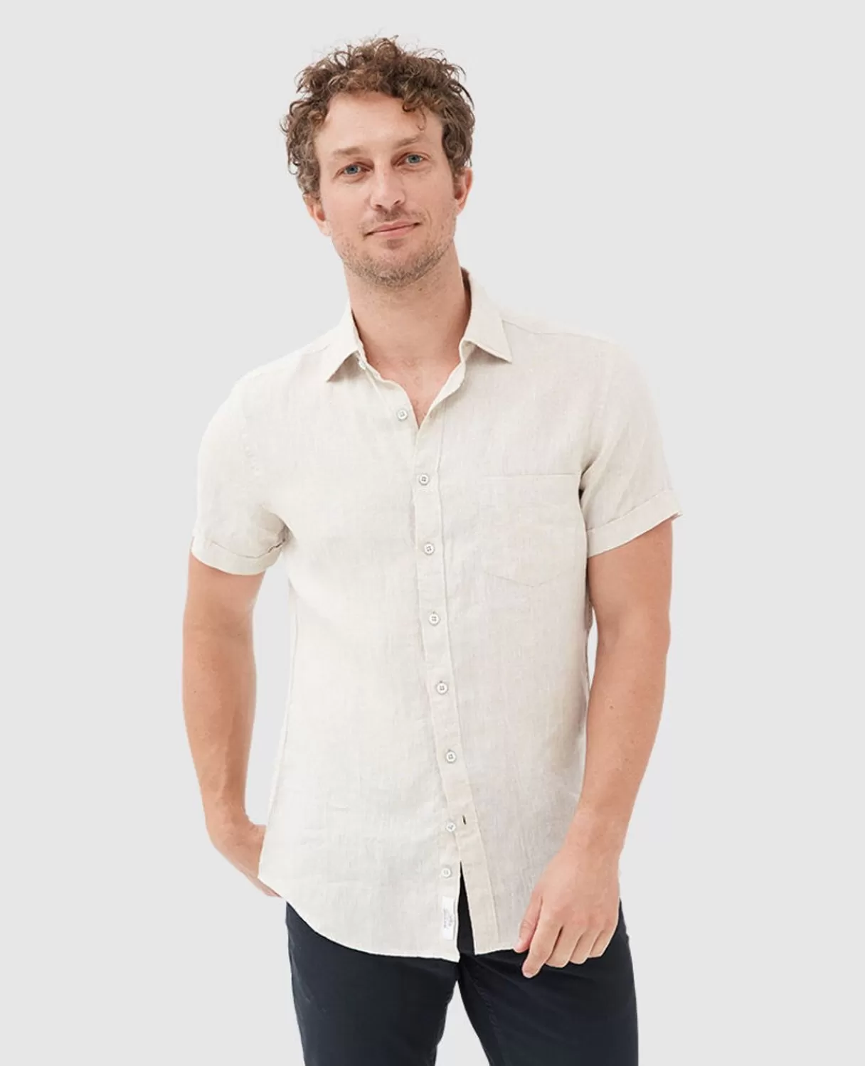 Outlet Rodd & Gunn Ellerslie Sports Fit Shirt Sand