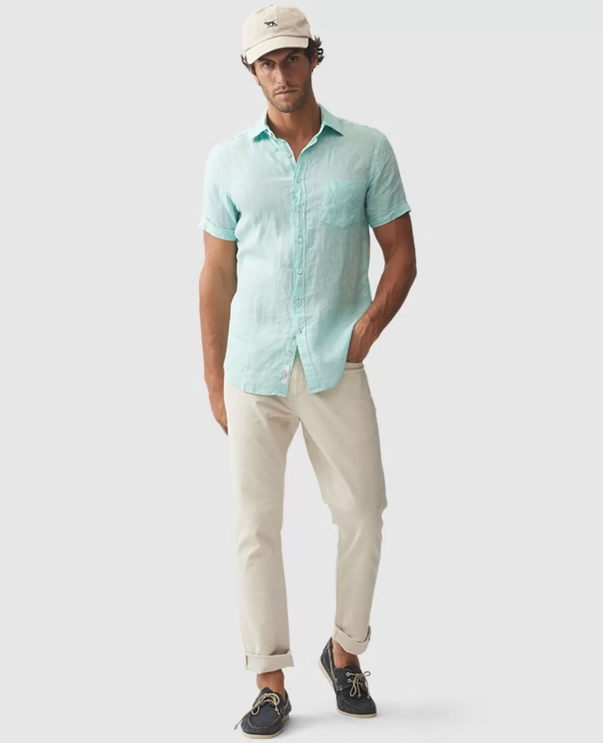 Hot Rodd & Gunn Ellerslie Sports Fit Shirt Spearmint