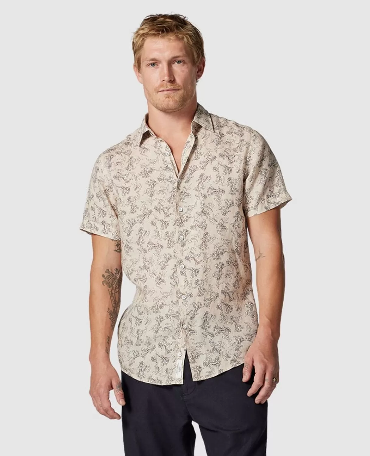 Best Sale Rodd & Gunn Flax Island Sports Fit Shirt Sand