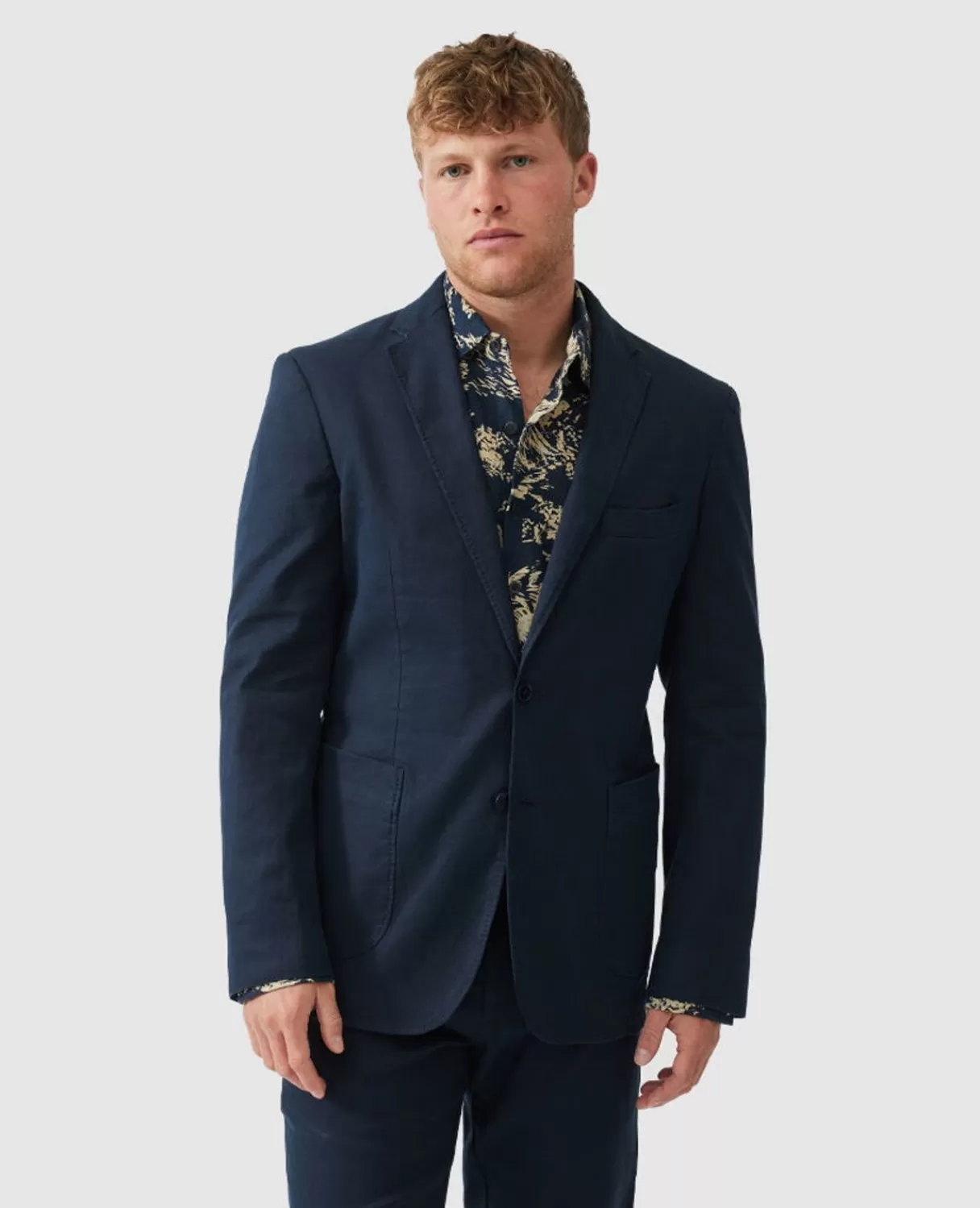 Shop Rodd & Gunn Golden Court Sports Fit Jacket Indigo