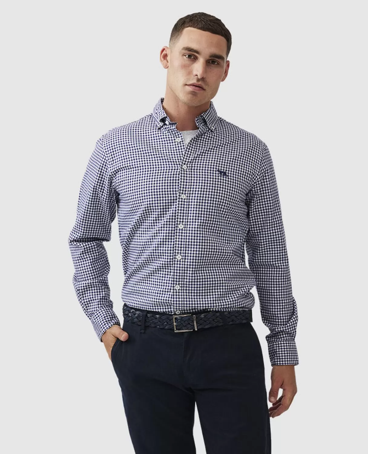 Outlet Rodd & Gunn Gunn Check Oxford Sports Fit Shirt Snow