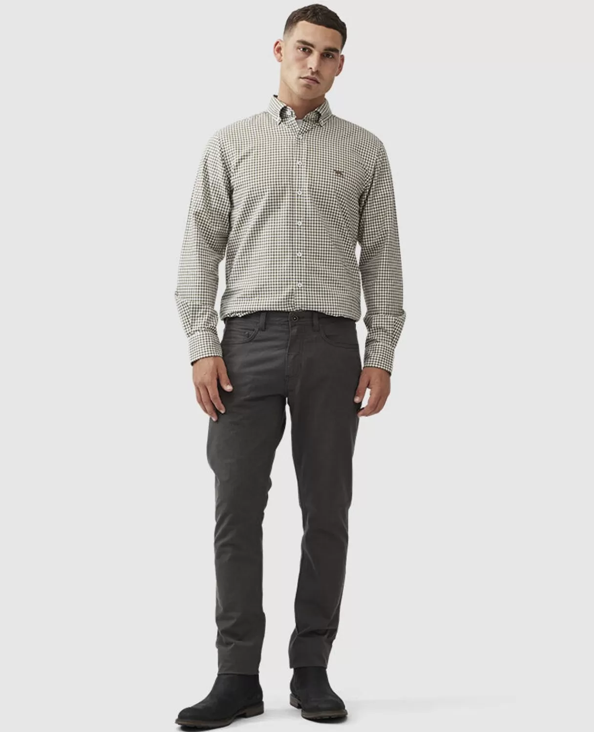 Hot Rodd & Gunn Gunn Check Oxford Sports Fit Shirt Loden