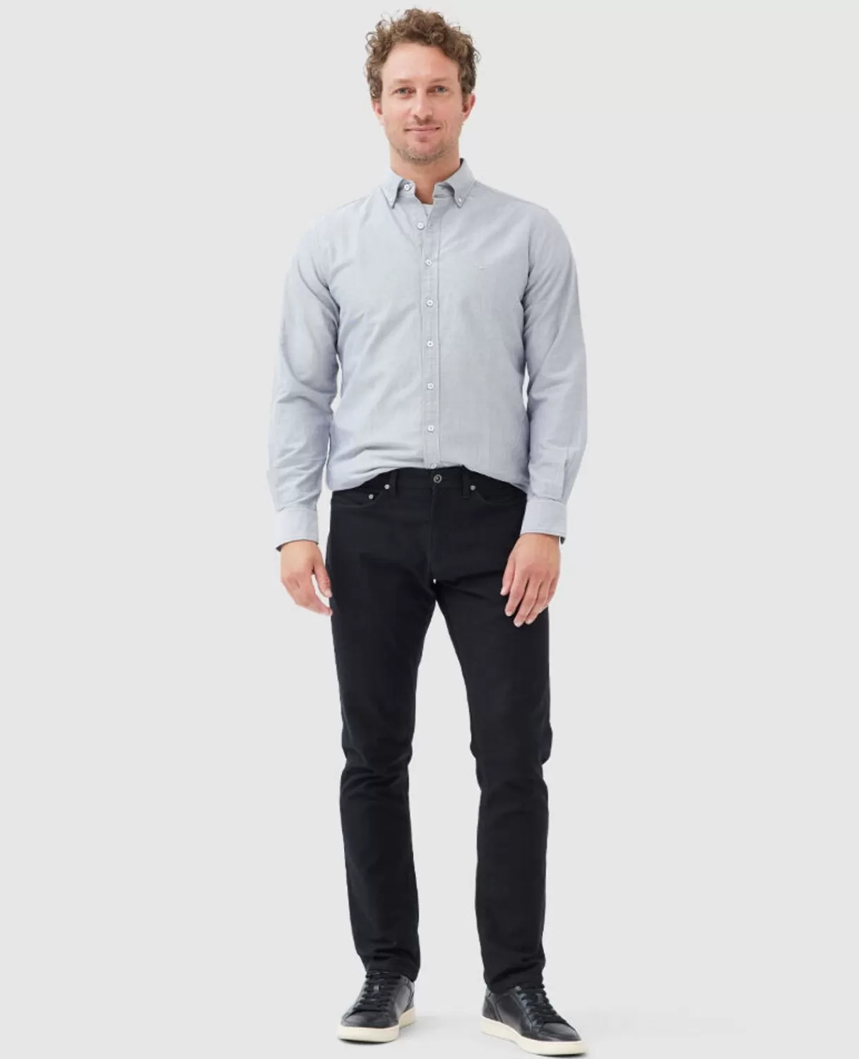 Outlet Rodd & Gunn Gunn Oxford Sports Fit Shirt Tarmac