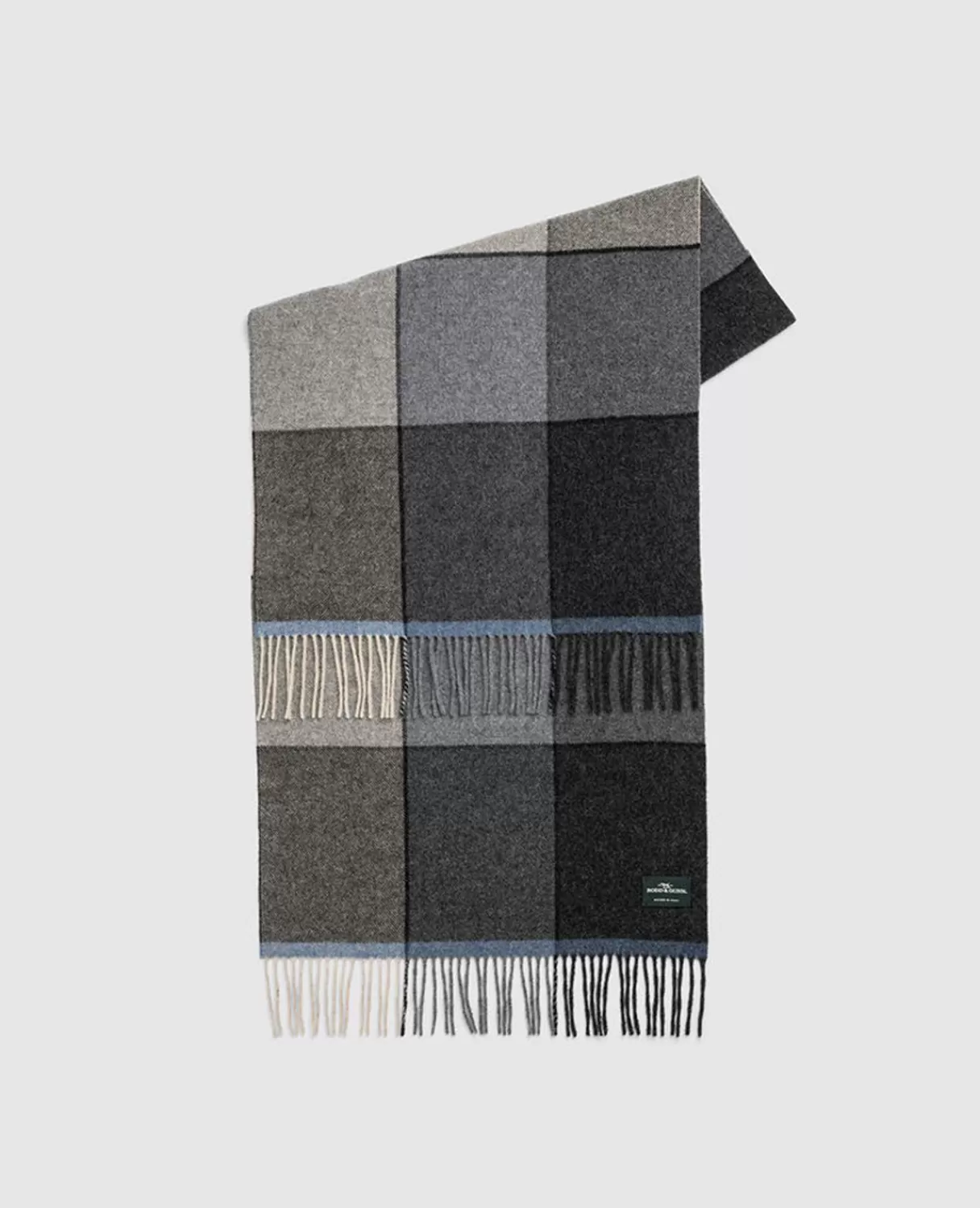 Cheap Rodd & Gunn Jackson Street Scarf Charcoal Multi