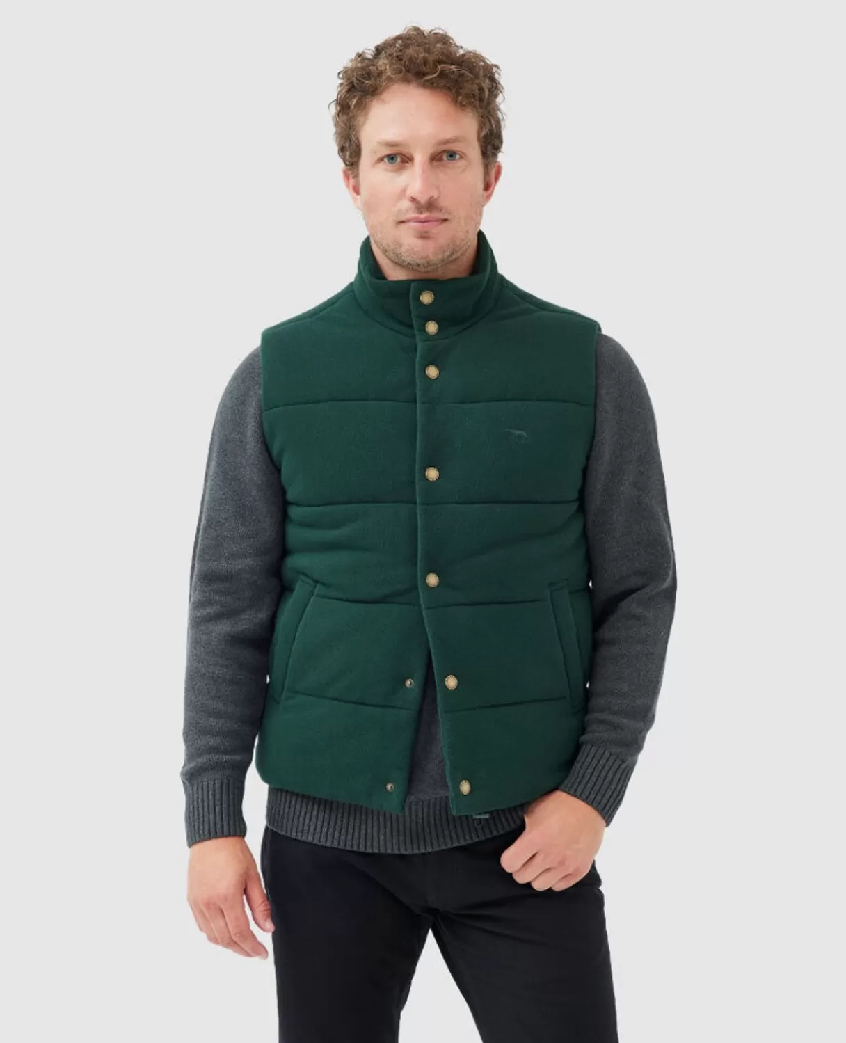 New Rodd & Gunn Lake Ferry Vest Forest