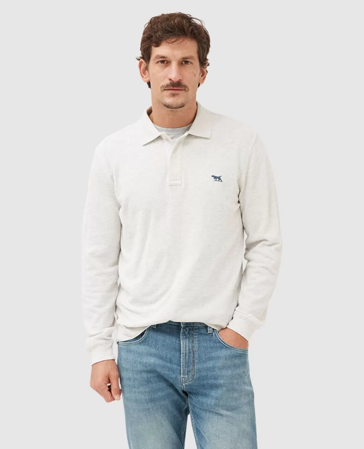 Clearance Rodd & Gunn Ls Gunn Polo Cloud