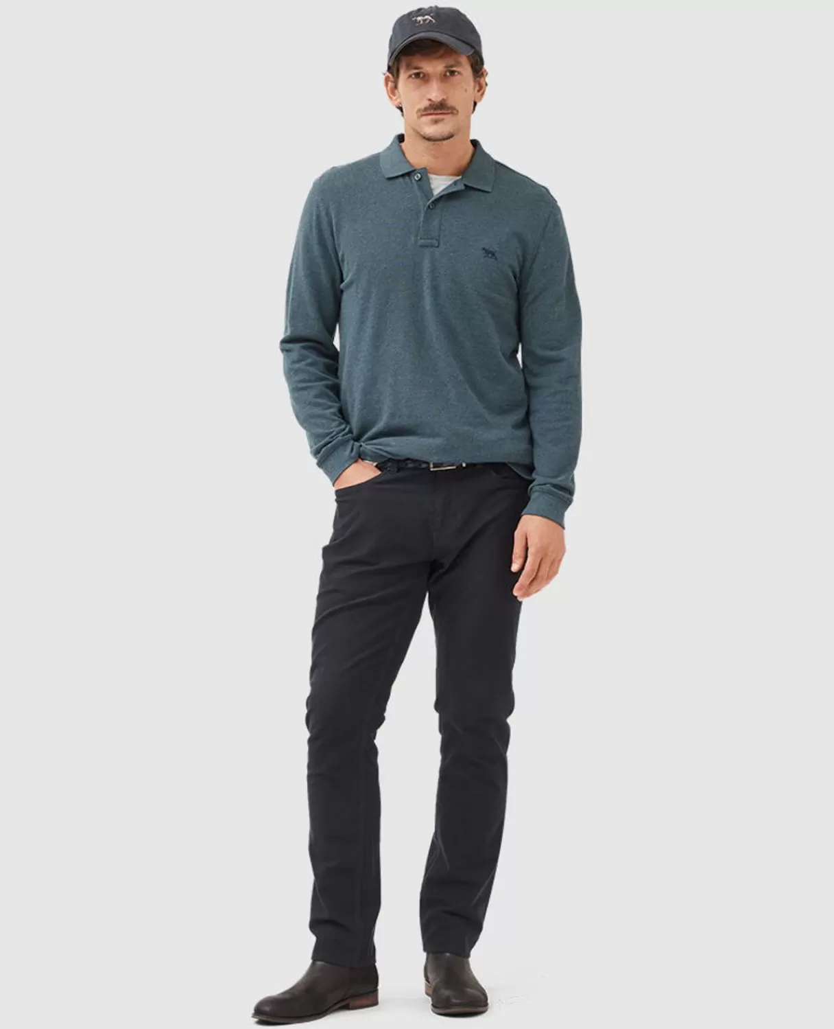 Cheap Rodd & Gunn Ls Gunn Polo Dark Teal