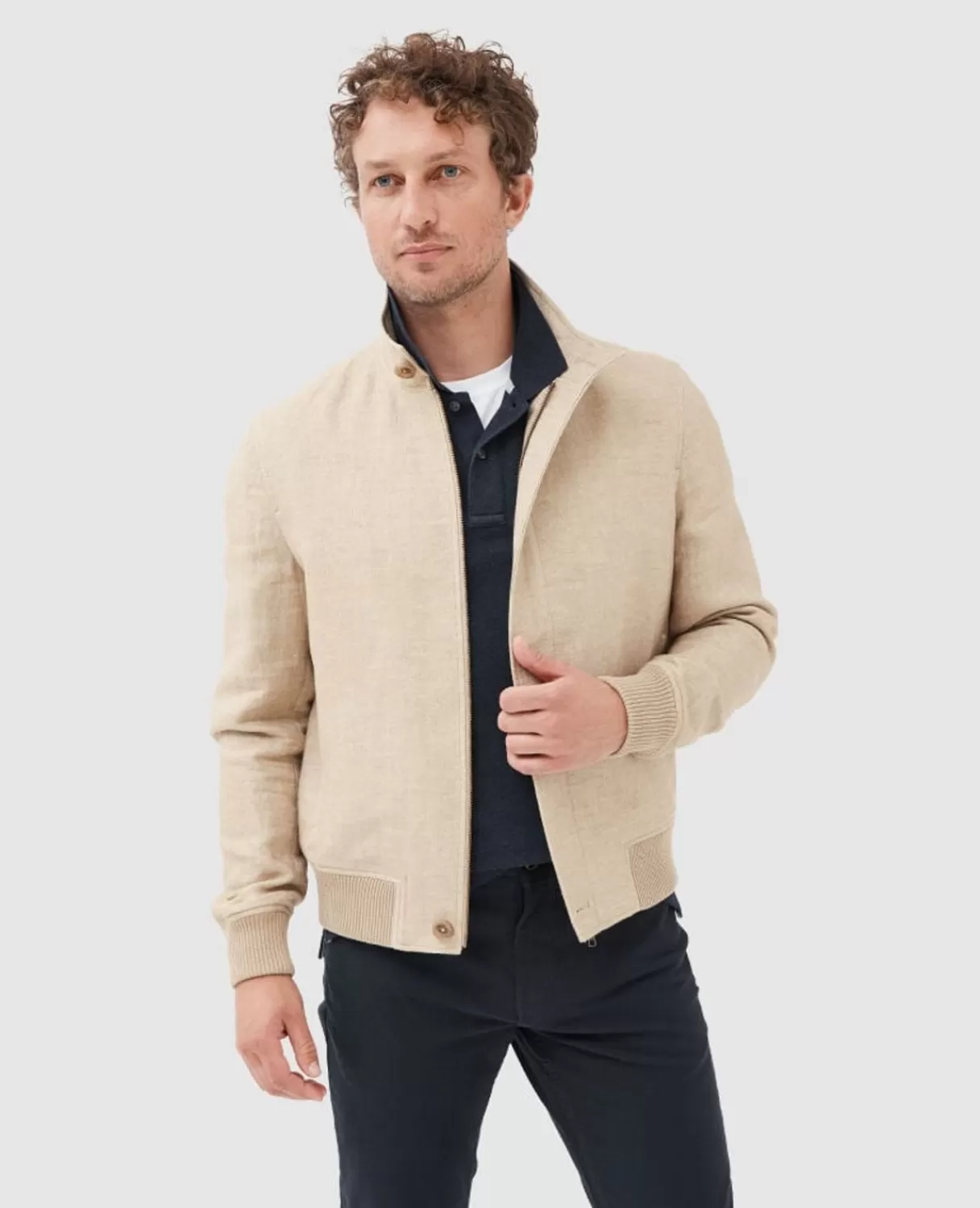 Discount Rodd & Gunn Mcleod Bay Jacket Caramel