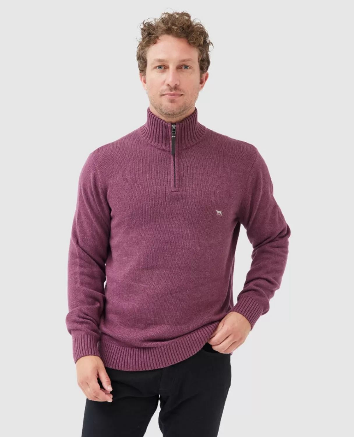 Outlet Rodd & Gunn Merrick Bay Knit Cranberry