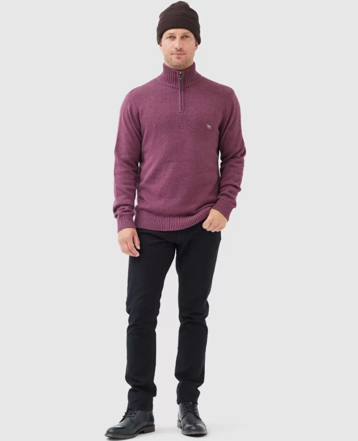 Outlet Rodd & Gunn Merrick Bay Knit Cranberry