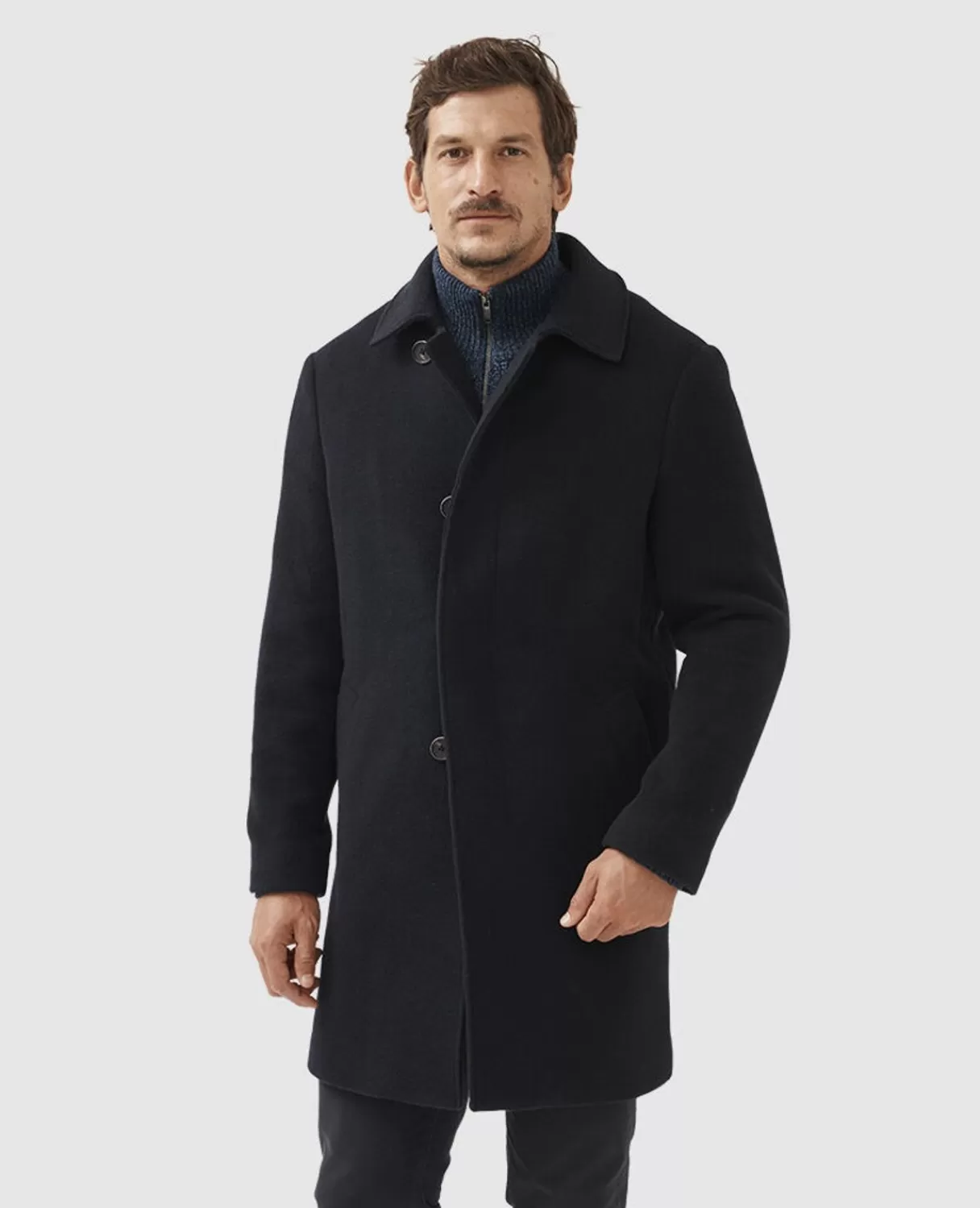 Cheap Rodd & Gunn Murchison Coat Midnight