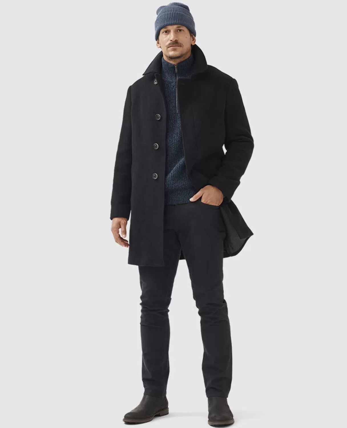 Cheap Rodd & Gunn Murchison Coat Midnight