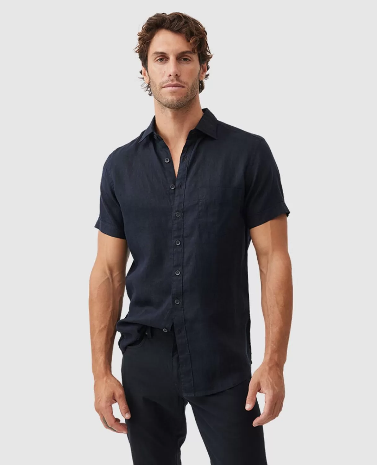 Cheap Rodd & Gunn Palm Beach Sports Fit Shirt Midnight