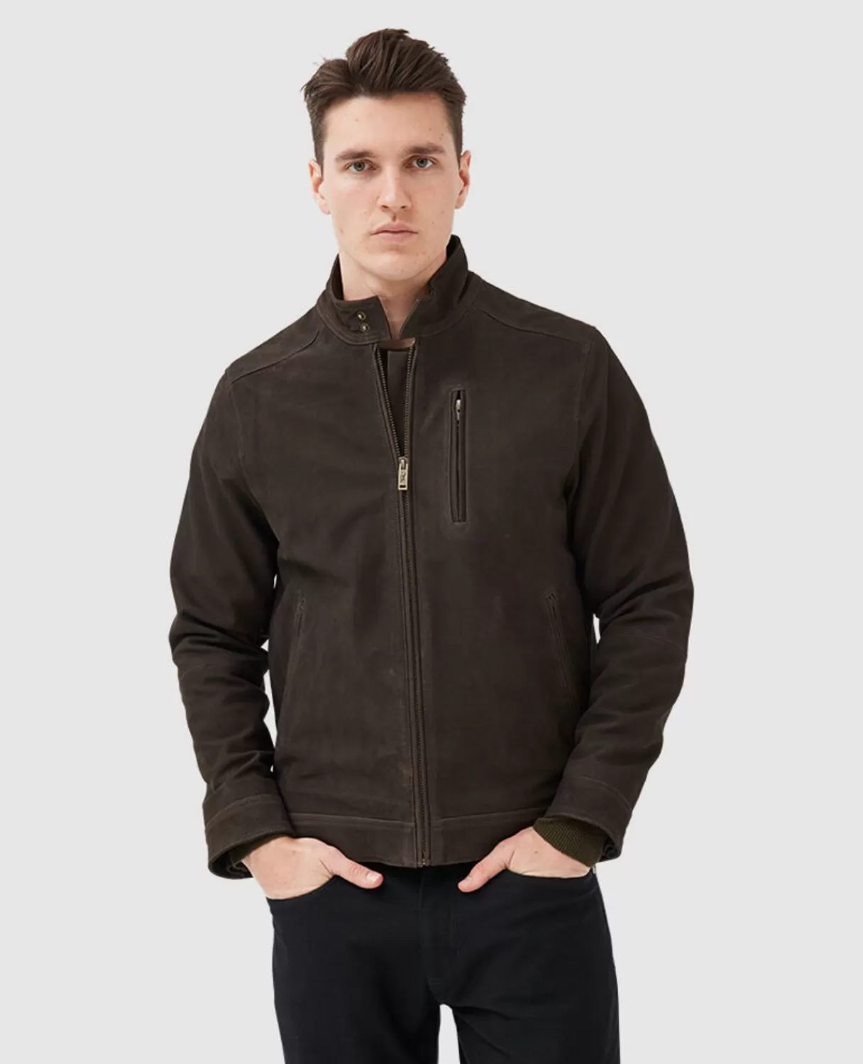 Outlet Rodd & Gunn Portobello Leather Jacket Carob