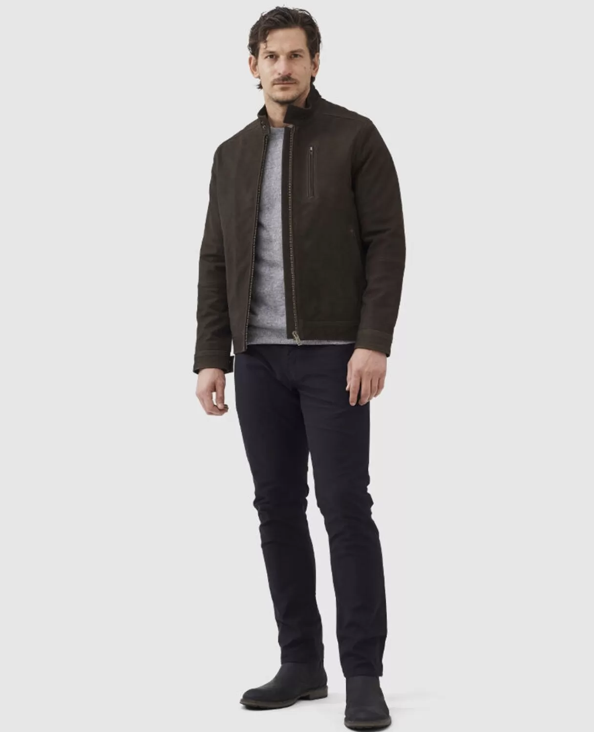 Outlet Rodd & Gunn Portobello Leather Jacket Carob