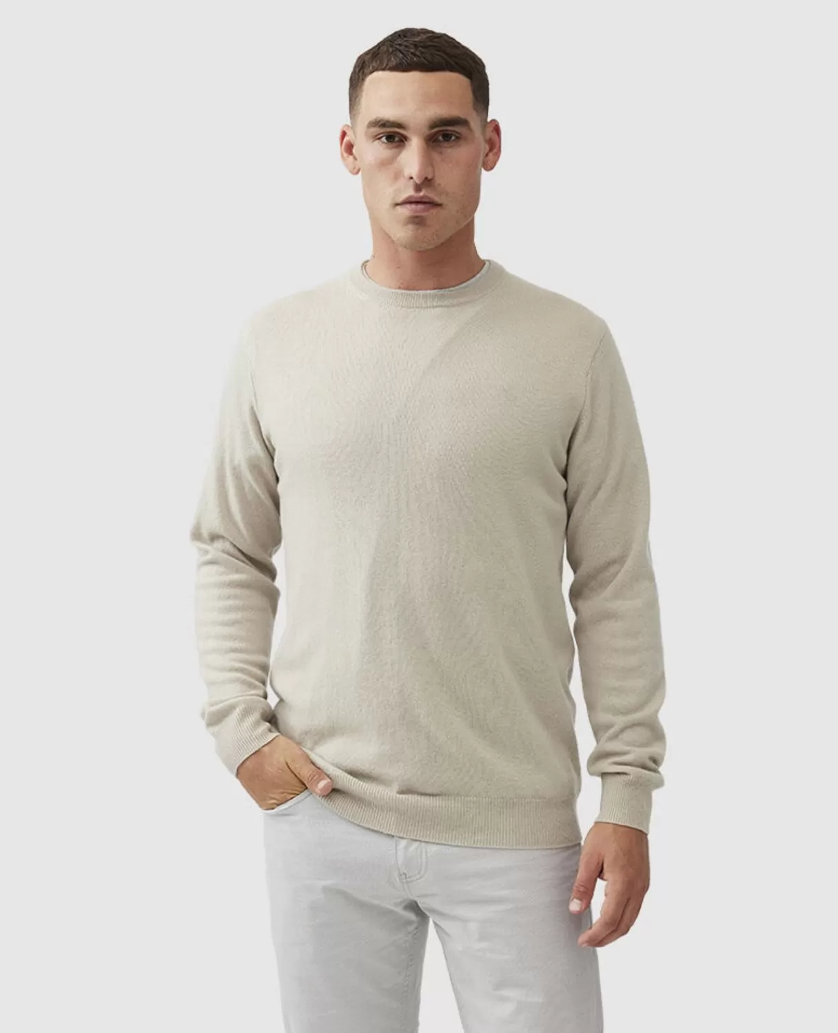 Sale Rodd & Gunn Queenstown Sweater Natural