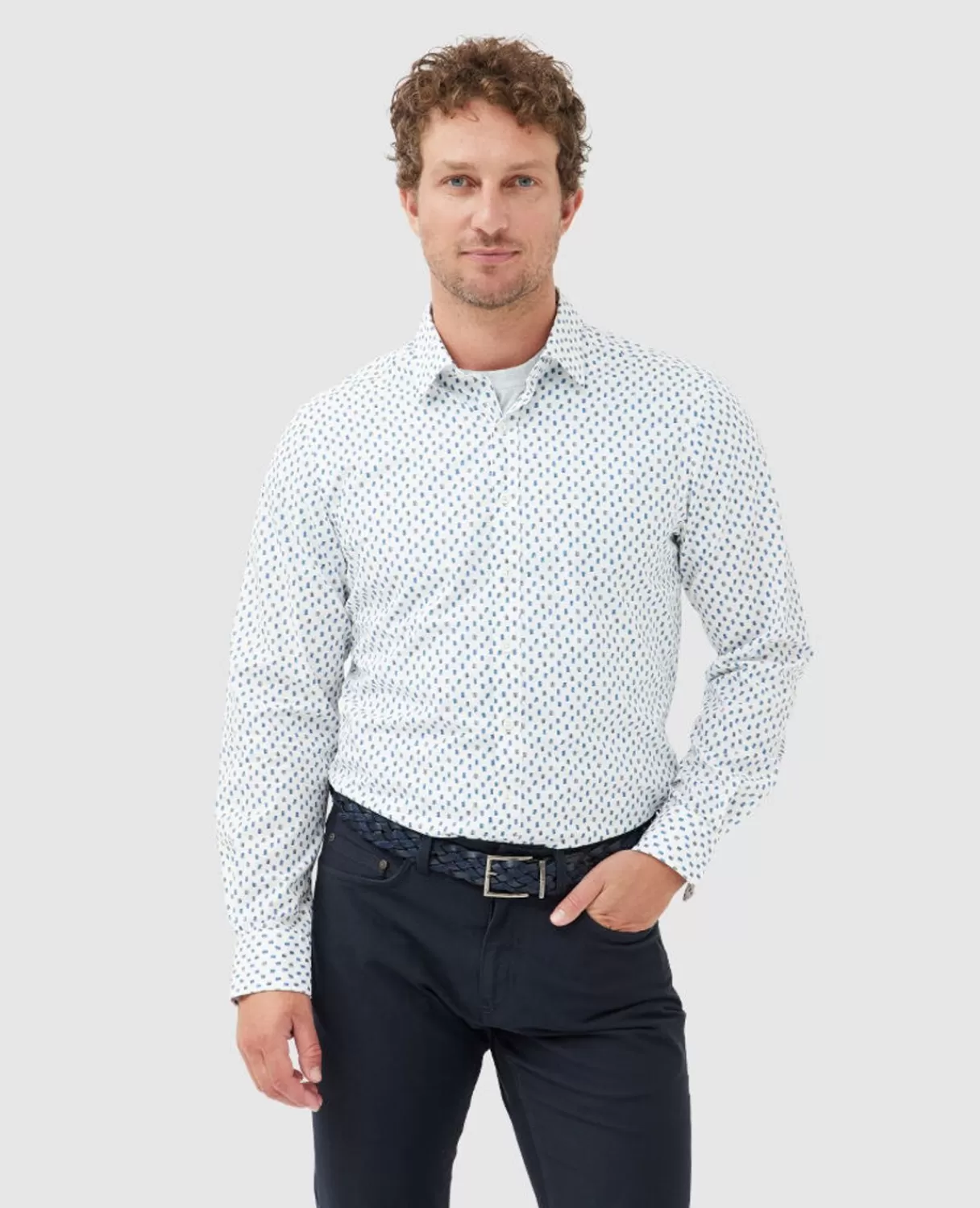 Sale Rodd & Gunn Rees Valley Sports Fit Shirt Snow