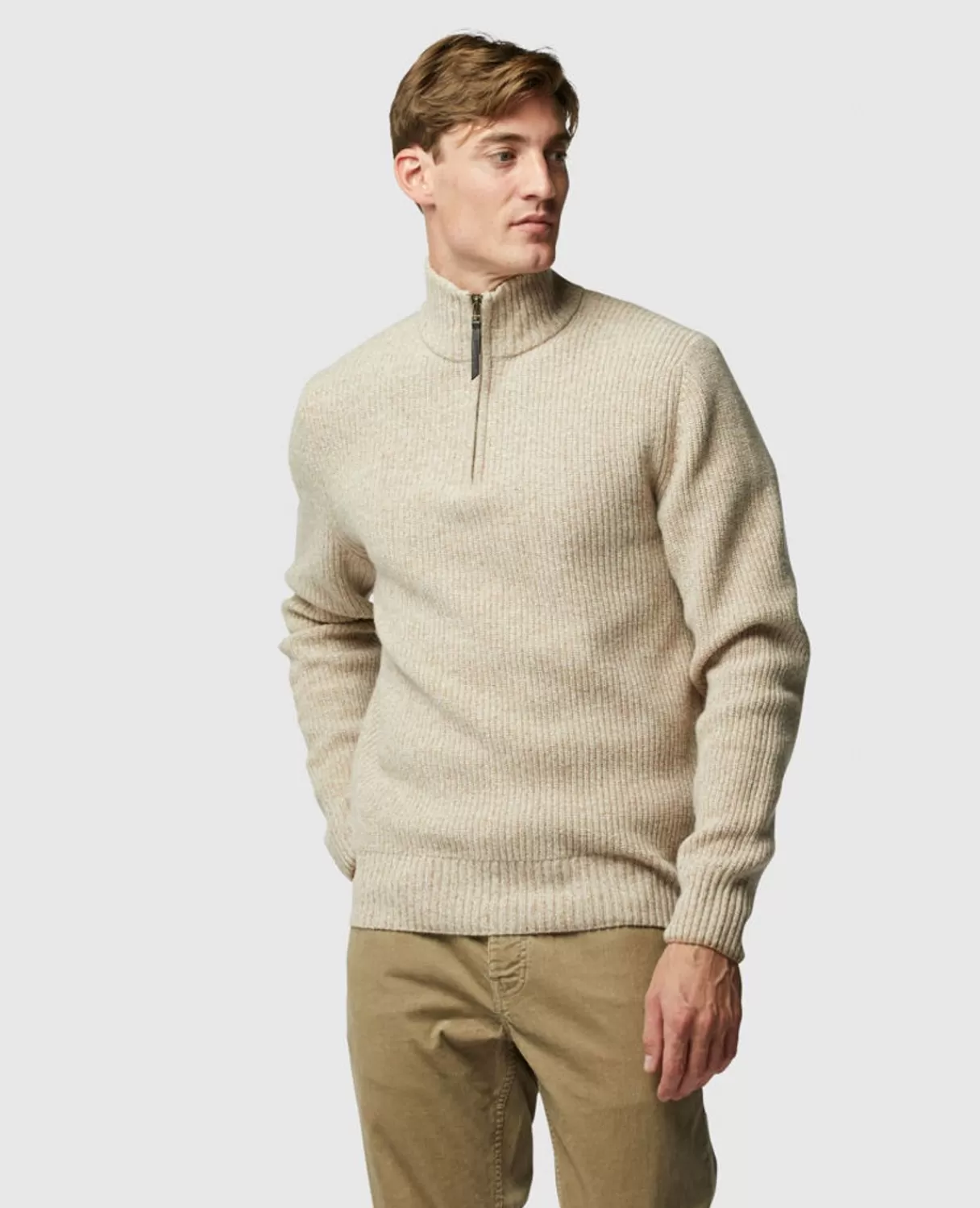 New Rodd & Gunn Robbies Road Knit Sand