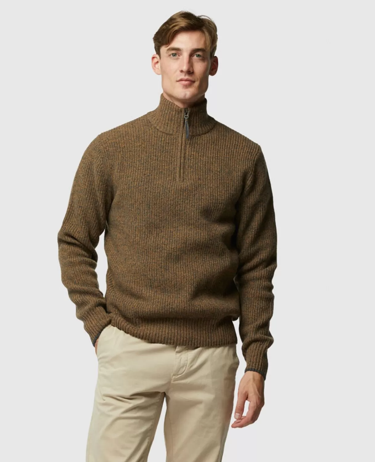 Discount Rodd & Gunn Robbies Road Knit Biscuit