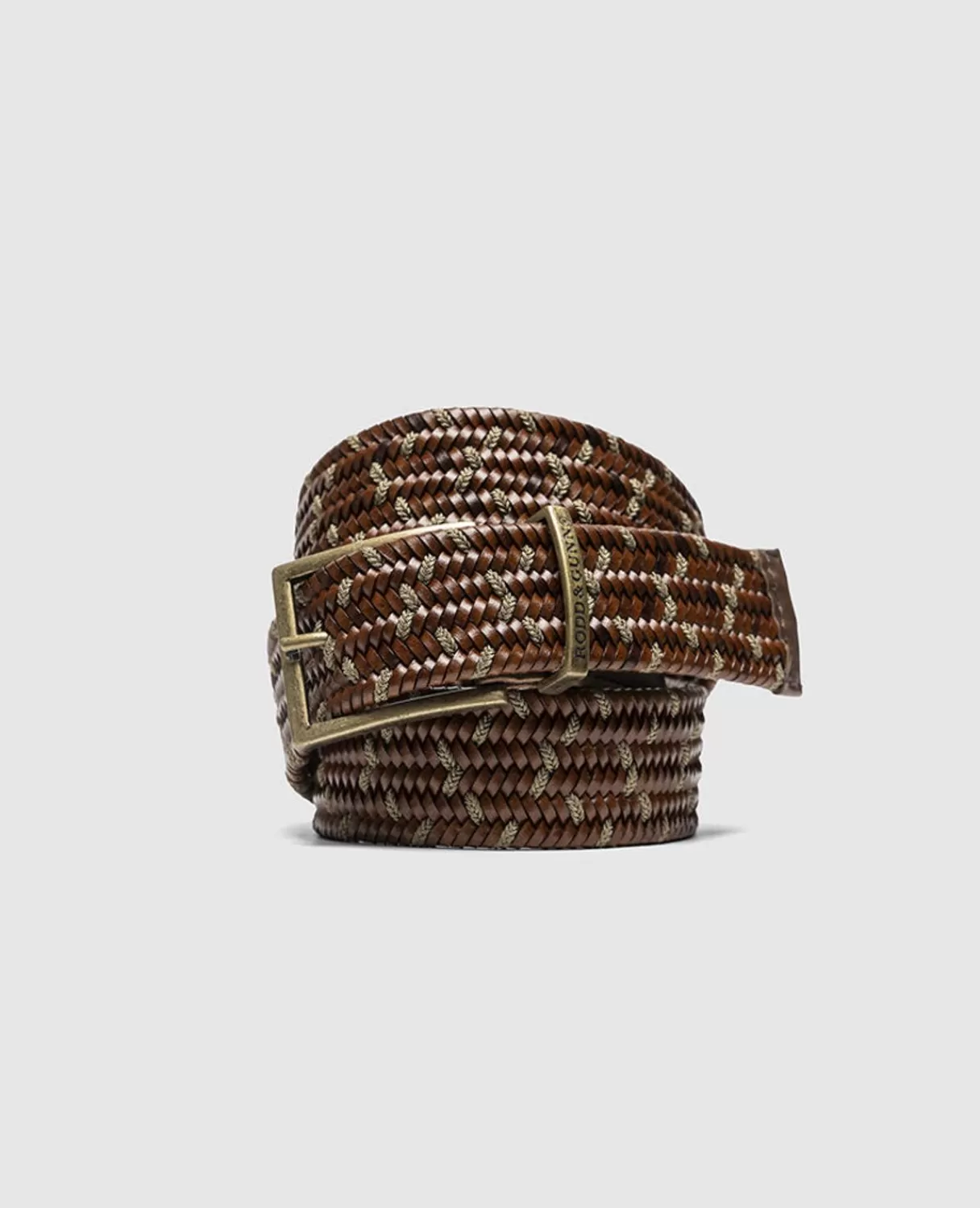 Discount Rodd & Gunn Stratford Stretch Belt Cognac/Taupe