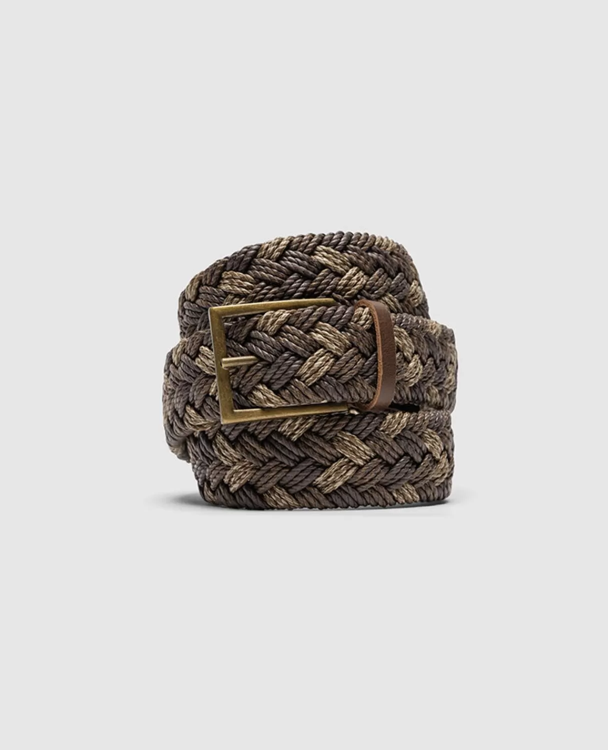 Online Rodd & Gunn Thames Weave Belt Coffee Multi