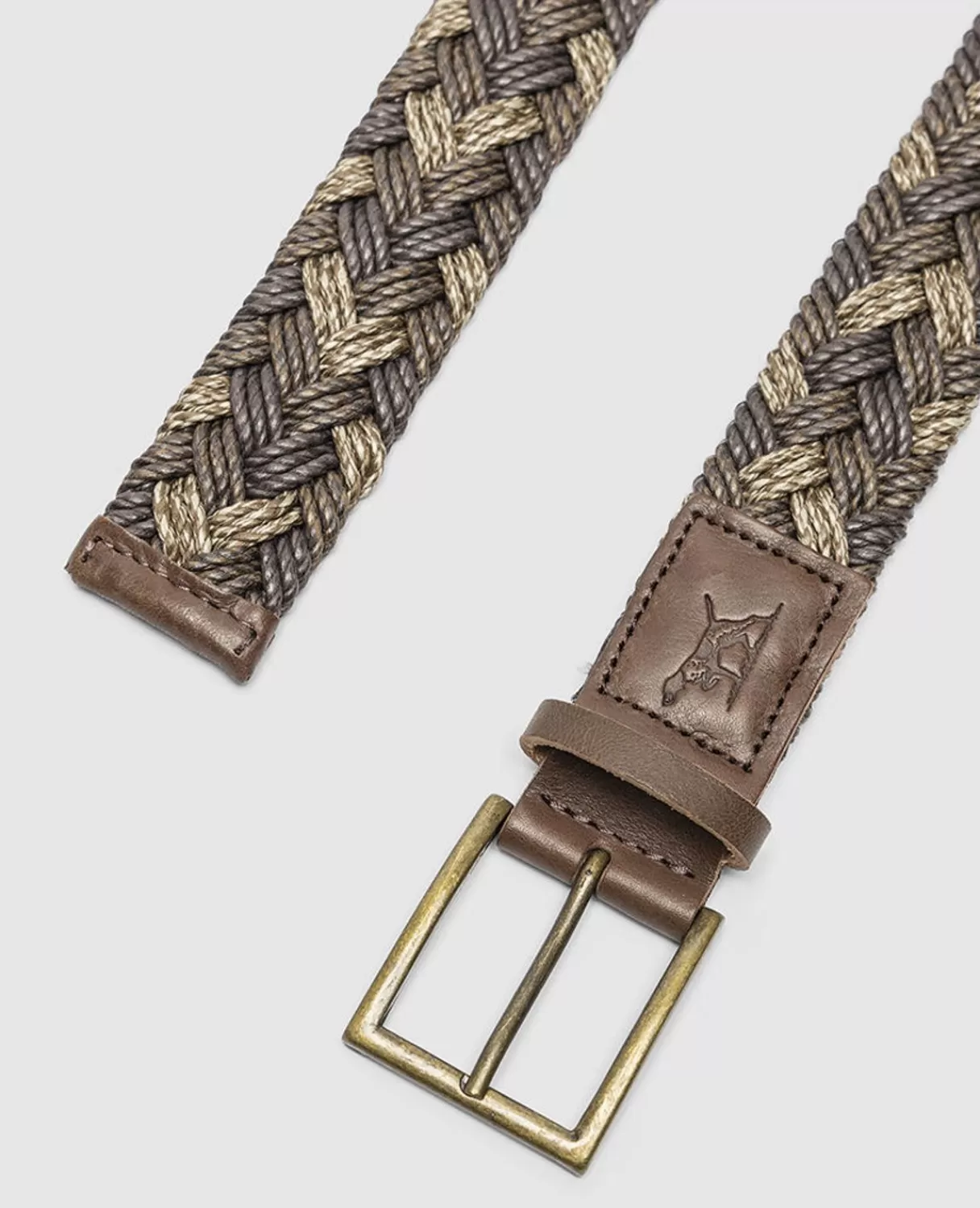 Online Rodd & Gunn Thames Weave Belt Coffee Multi