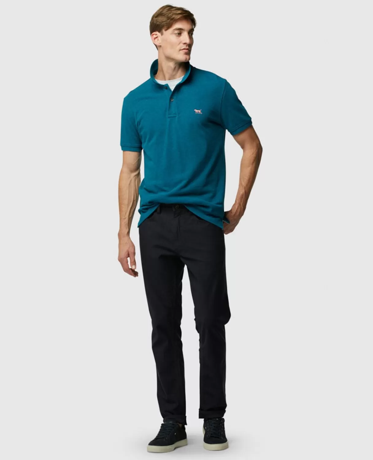 Clearance Rodd & Gunn The Gunn Polo Pacific