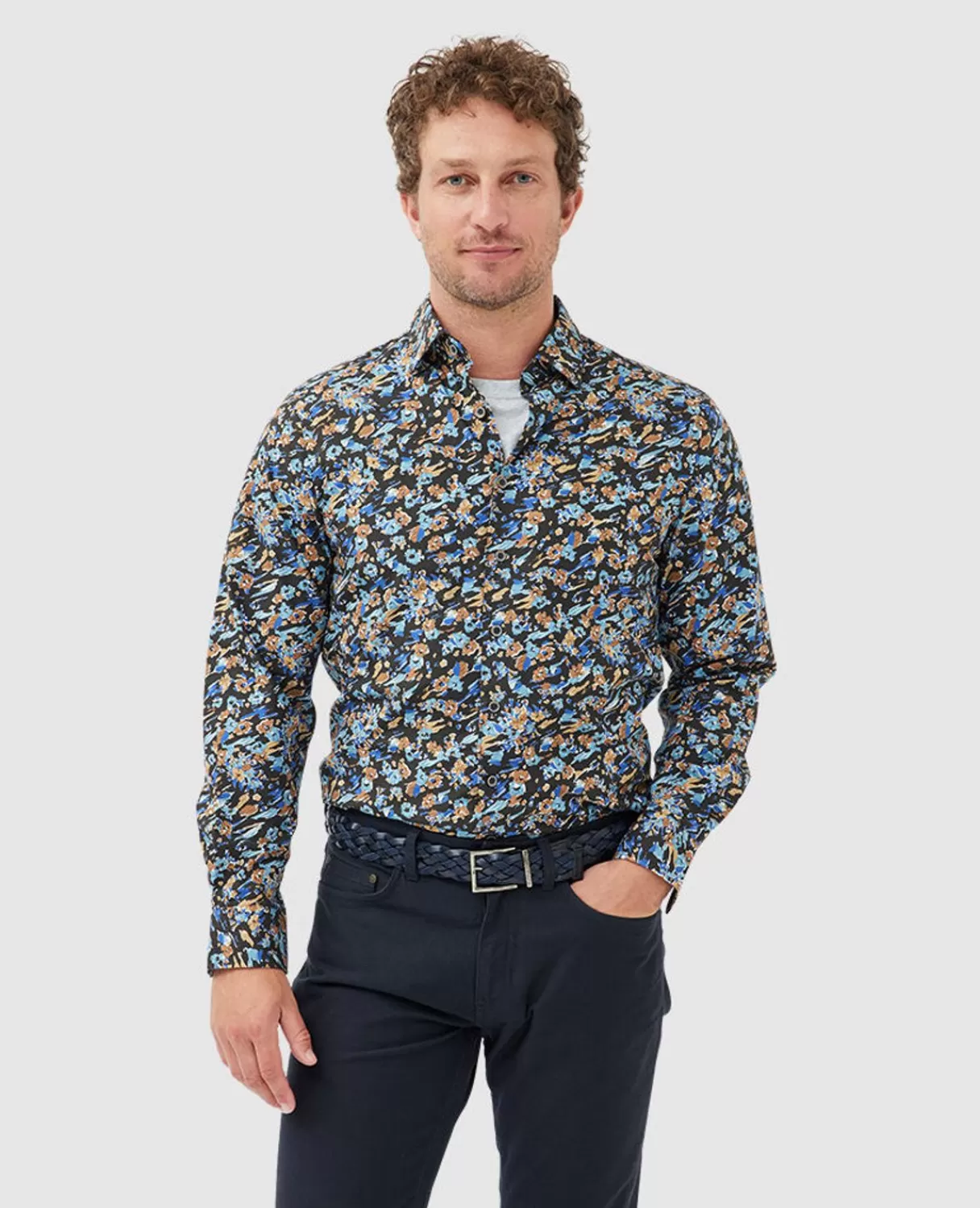 Cheap Rodd & Gunn Torrance Street Sports Fit Shirt Ocean