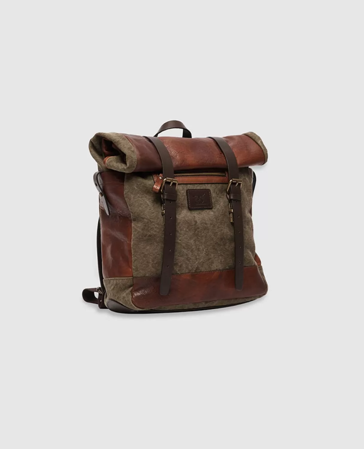 Hot Rodd & Gunn Turua Rolltop Backpack Tan/Olive