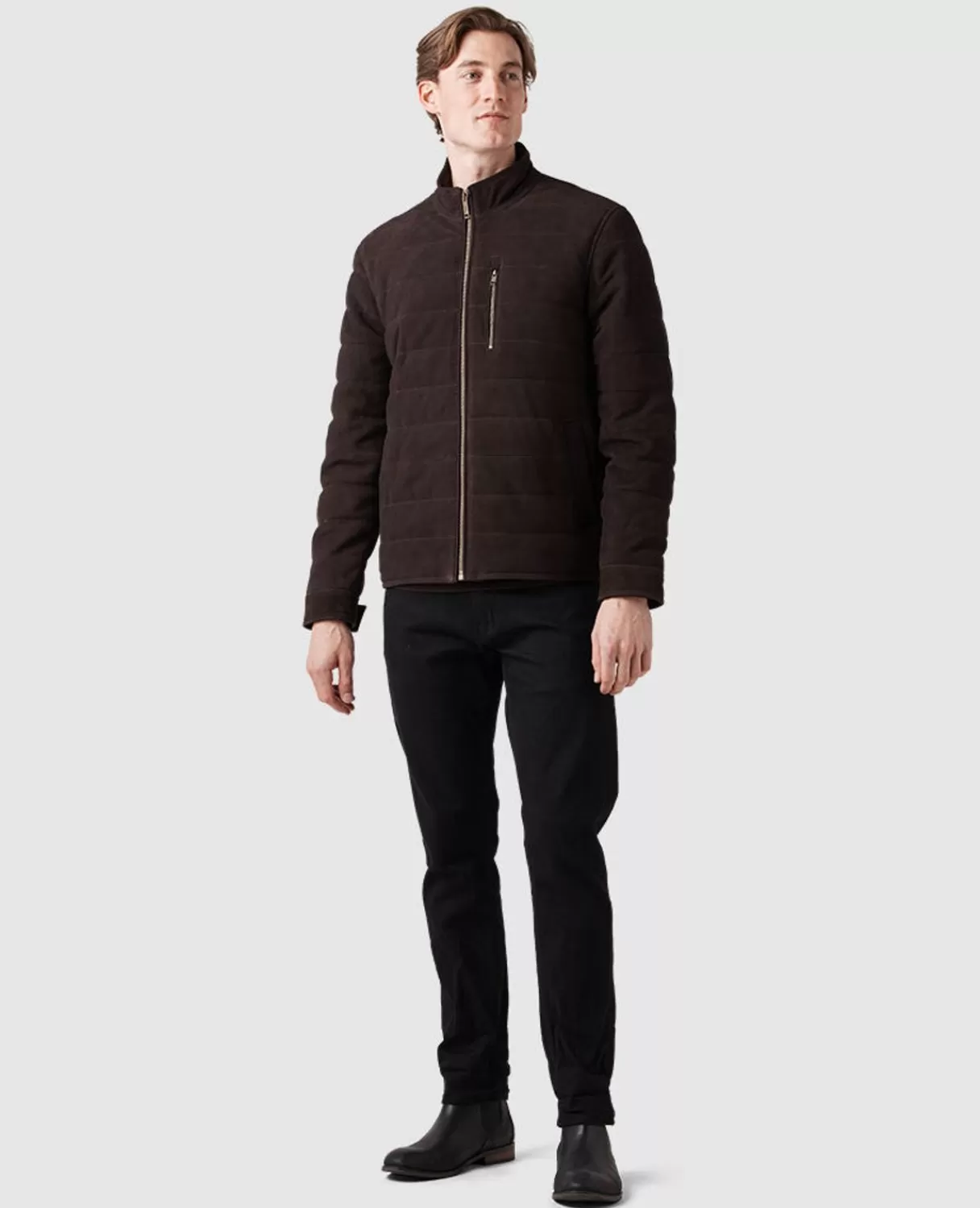 Hot Rodd & Gunn Waverley Jacket Chocolate