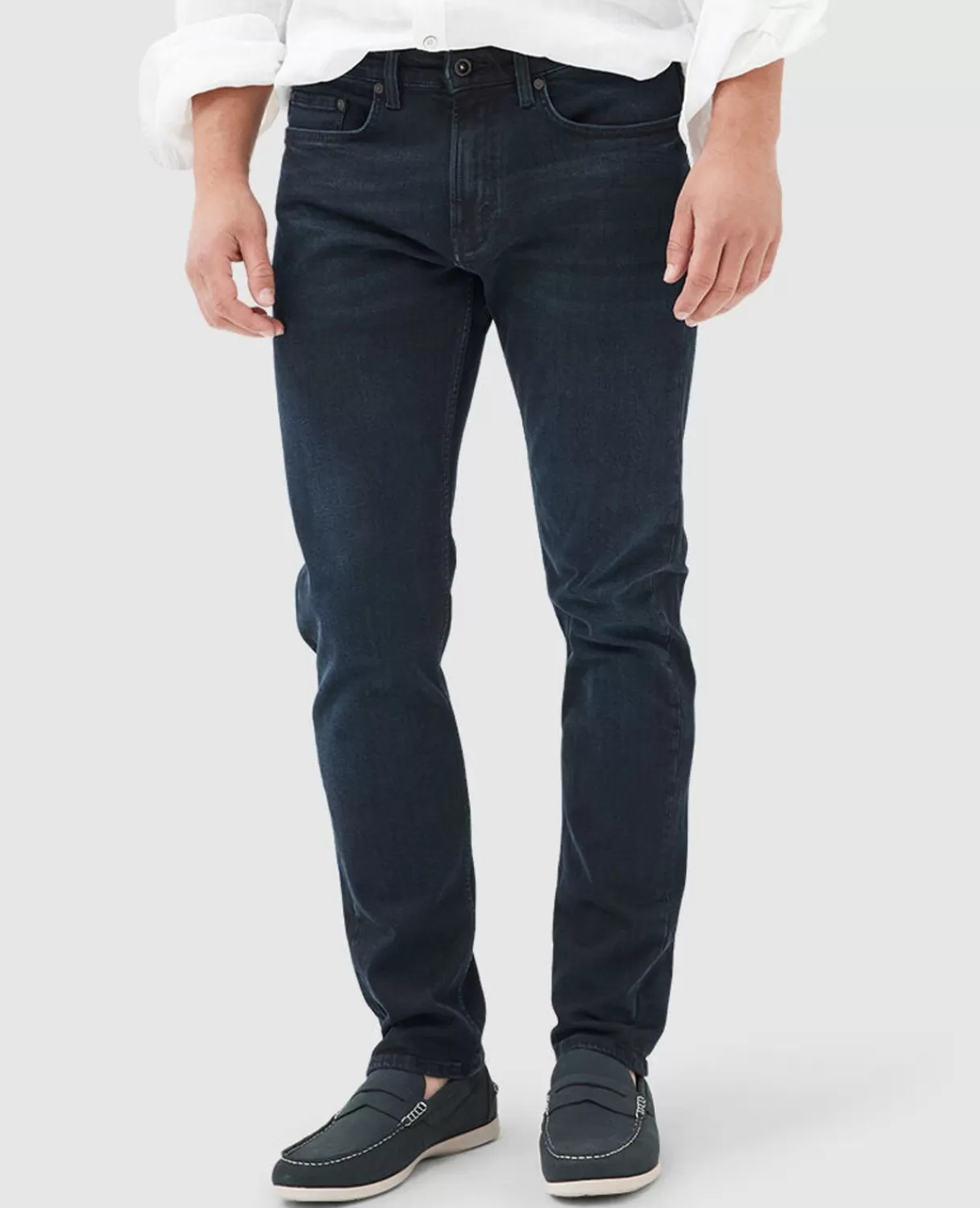 Fashion Rodd & Gunn Weston Straight Italian Denim Blue Black