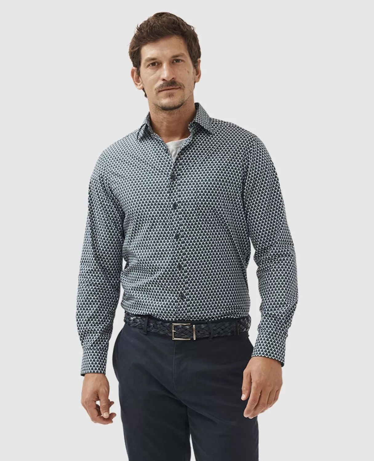 Cheap Rodd & Gunn Wickham Sports Fit Shirt Peacock