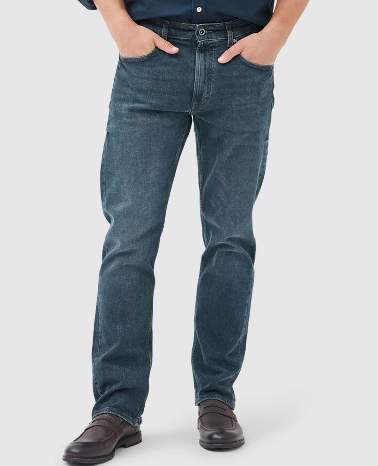 Store Rodd & Gunn Winton Relaxed Fit Italian Denim Mid Blue