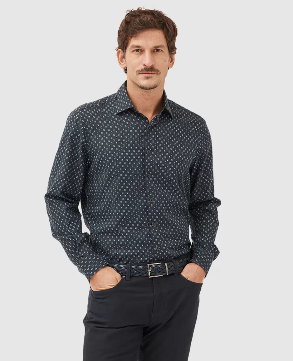 Best Rodd & Gunn Woodhouse Shirt Midnight